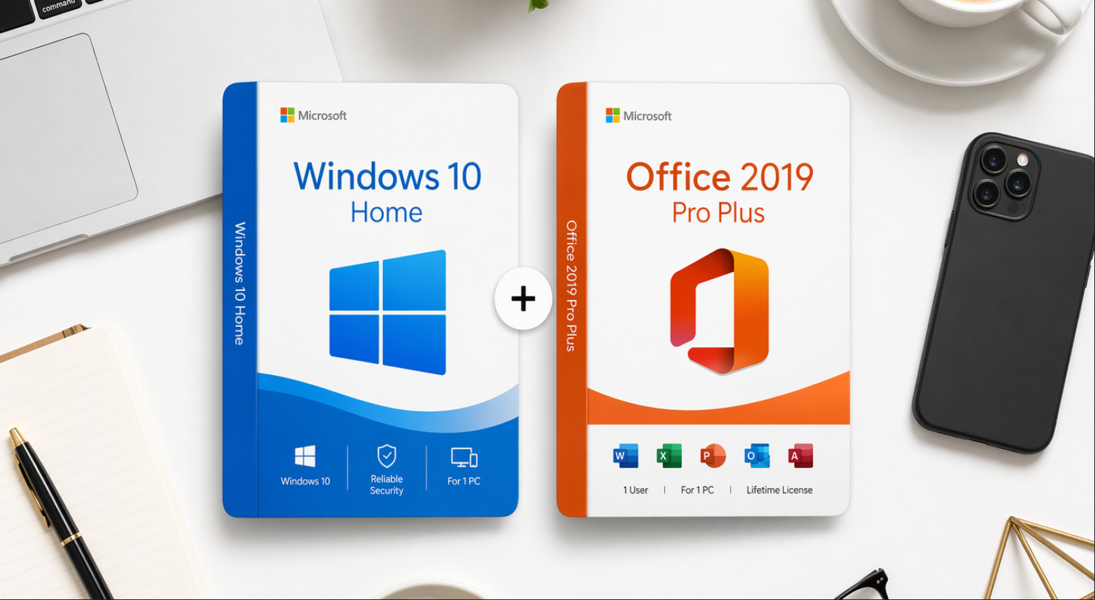 Windows 10 Home + Office 2019 Pro Plus - 2