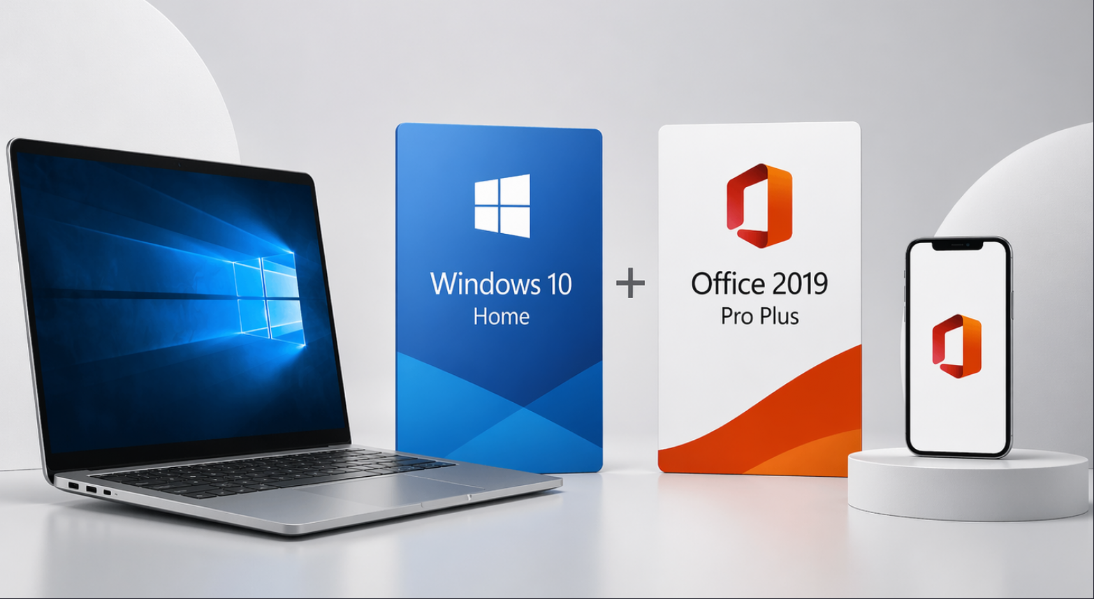 Windows 10 Home + Office 2019 Pro Plus - 1
