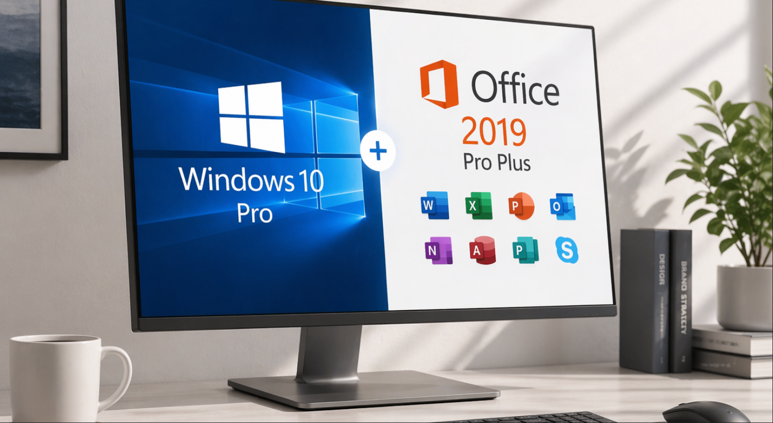 Windows 10 Pro + Office 2019 Pro Plus - 1