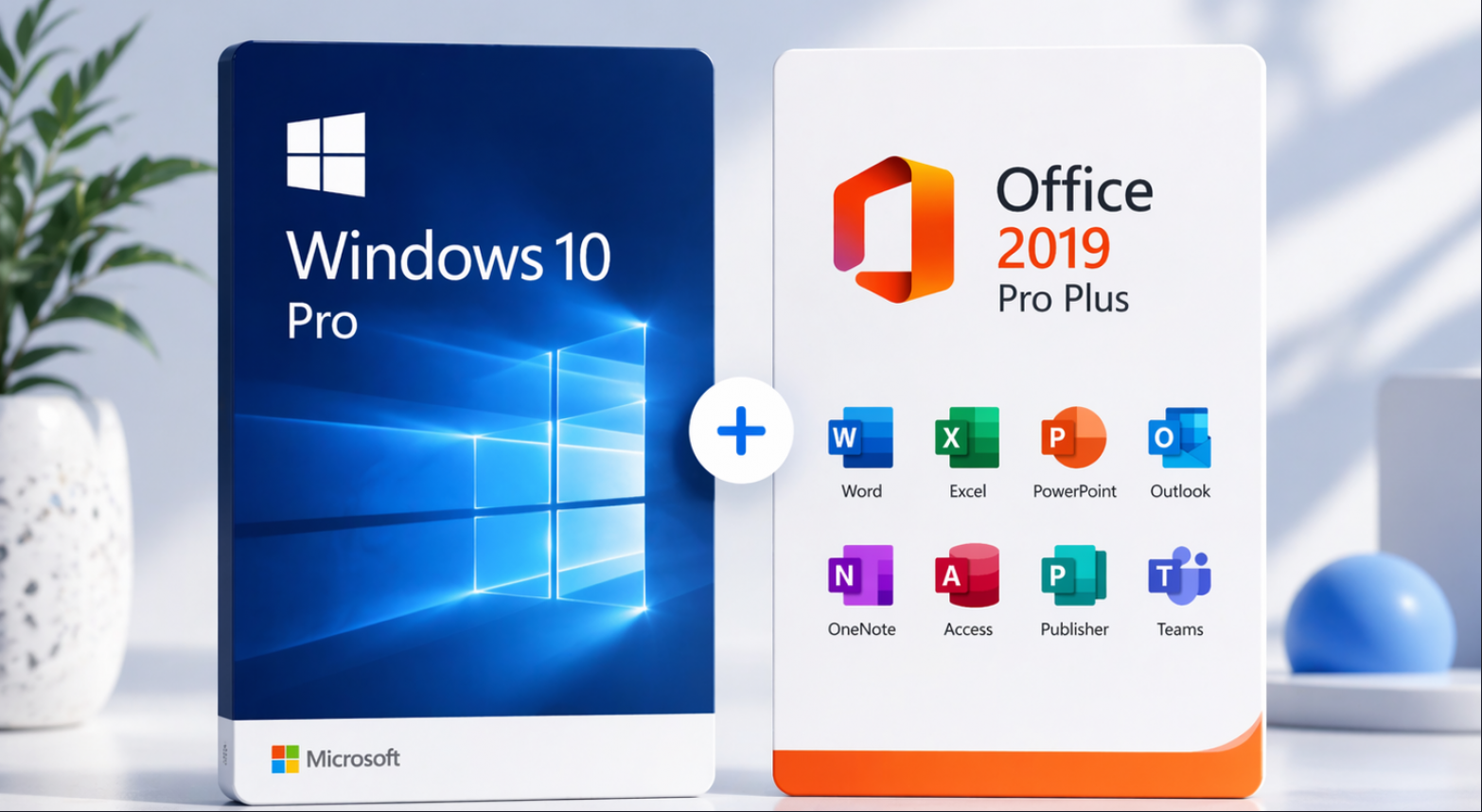 Windows 10 Pro + Office 2019 Pro Plus - 3