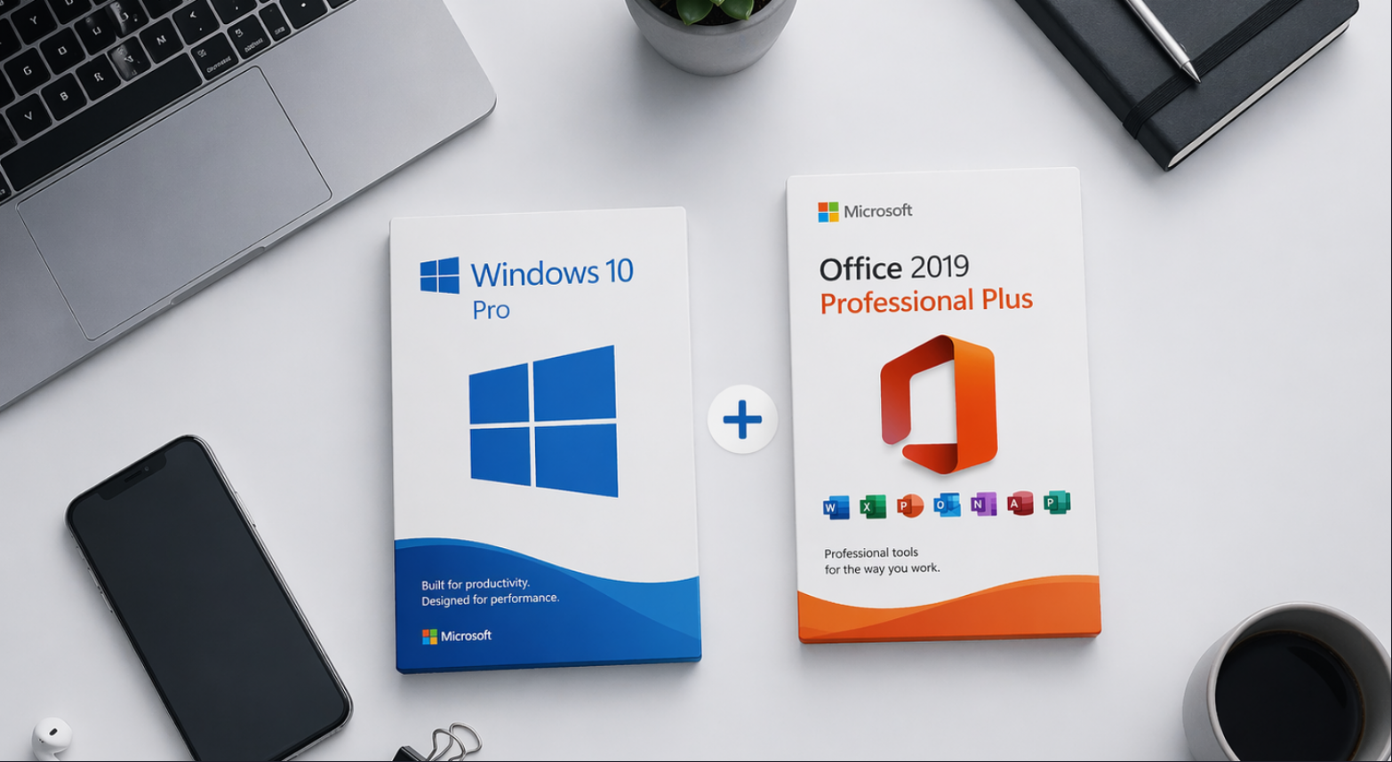 Windows 10 Pro + Office 2019 Pro Plus - 2