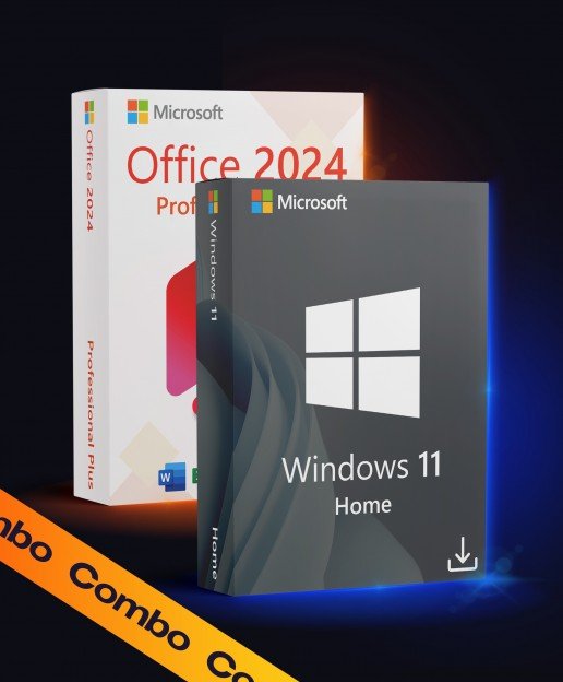 Windows 11 Home + Office 2024 Pro Plus Combo