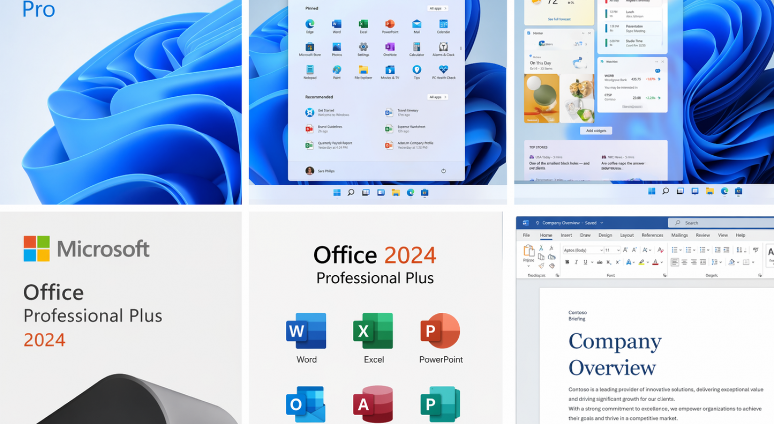 Windows 11 Pro + Office 2024 Pro Plus - 1
