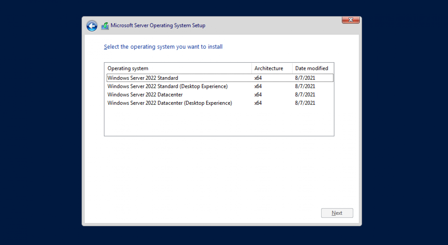 Windows Server Standard 2022 - 2