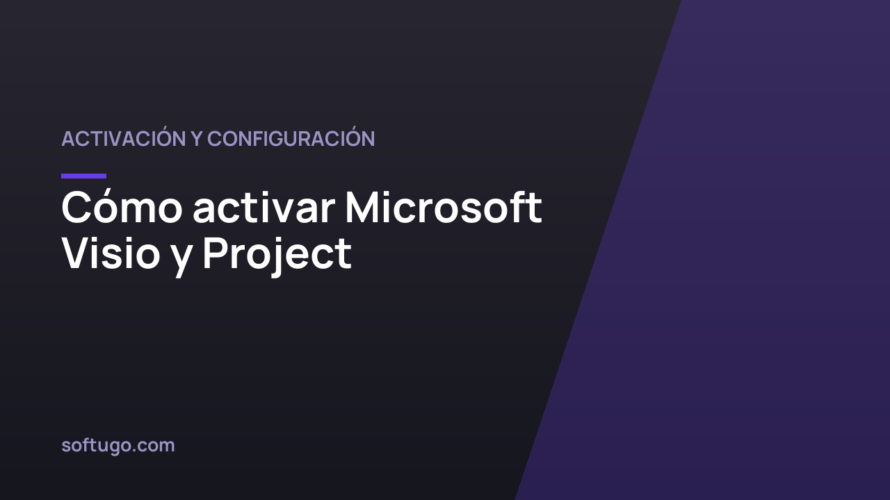 Cómo activar Microsoft Visio y Project