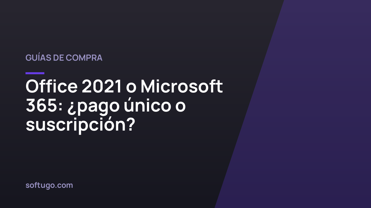 Office 2021 o Microsoft 365: ¿pago único o suscripción?